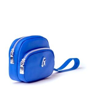 GlamAholic Blue Nylon Wristlet New